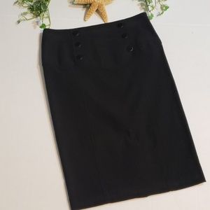 Women's black B-wear pencil skirt
